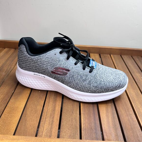 Skechers Skech-Lite Pro Faregrove Men’s Sneakers Grey Red Size 10 232598-GYRD - Picture 5 of 10